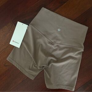 lululemon Women's align high- rise tan Biker Shorts 6”